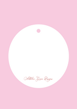 Load image into Gallery viewer, HO HO HO Circle Christmas Gift Tag