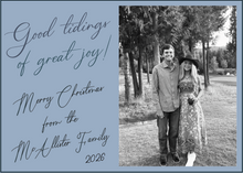 Load image into Gallery viewer, Great Tidings of Great Joy! Christmas Card