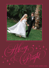 Load image into Gallery viewer, Merry &amp; Bright Christmas Card
