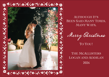 Load image into Gallery viewer, Flower Pattern Christmas Card
