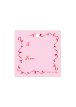 Load image into Gallery viewer, Pink Merry Christmas Square Gift Tag
