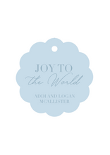 Load image into Gallery viewer, Joy to the World Scallop Gift Tag
